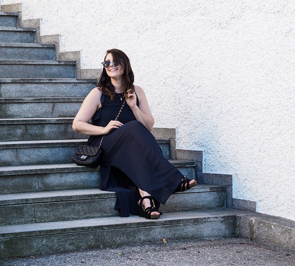 7 Girls 7 Styles | Blaues Maxikleid